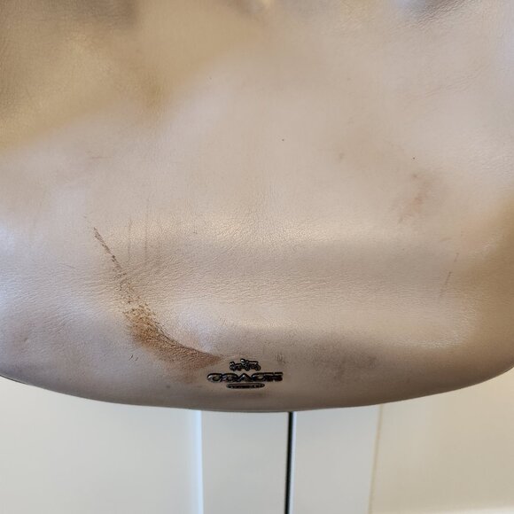 Coach Nomad Hobo in Grey Birch Taupe Willow with Tea Rose Details - Picture 13 of 14